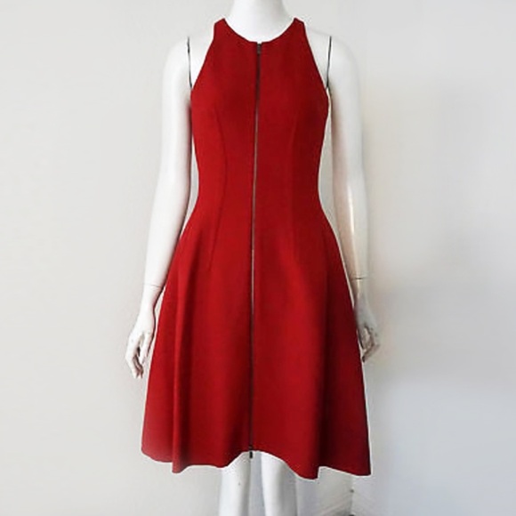 BCBGMaxAzria Deep Red Giuliana Dress. Size 4. Worn once. - Picture 4 of 6